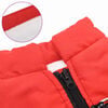 vidaXL Dog Coat with Harness Red S Fleece and Polyester