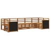 vidaXL Sectional Sofa Set 6 pcs Natural Solid Acacia Wood