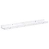 vidaXL Wall Shelf 2 pcs White Marble 60 x 9 x 3 cm Engineered Wood