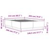 vidaXL Bed Frame with LED without Mattress Smoked Oak 150x200 cm King Size