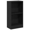 vidaXL Bookcase Black Oak 40x24x76 cm Engineered Wood