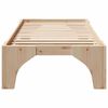vidaXL Bed Frame Brown 90 x 200 cm Solid Pine Wood