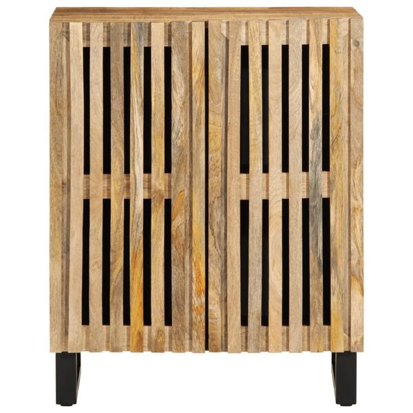 vidaXL Sideboard 60x34x75 cm Solid Wood Rough Mango