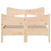 vidaXL Bed Frame without Mattress 120x190 cm Small Double Solid Wood Pine