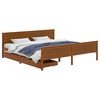 vidaXL Bed Frame without Mattress Honey Brown Solid Wood 200x200 cm