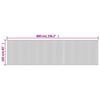 vidaXL Room Divider Grey 165x600 cm Bamboo