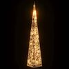 vidaXL Christmas Light Cone 30 LEDs Warm White 60 cm Acrylic