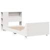 vidaXL Bed Frame without Mattress White 90x200 cm Solid Wood Pine