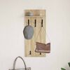 vidaXL Wall-Mounted Coat Rack with Shelf Sonoma oak 90 x 40 x 10 cm
