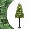 vidaXL Artificial Hinged Christmas Tree with Baubles 120 cm 150 LEDs