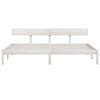 vidaXL Bed Frame without Mattress White Solid Wood 200x200 cm