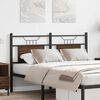 vidaXL Headboard Brown Oak 137 cm Engineered Wood and Steel