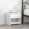 vidaXL Bedside Cabinets 2 pcs High Gloss White 40x30x39 cm Engineered Wood