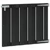 vidaXL Garden Gate 100 x 80 cm WPC and Aluminium Black