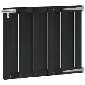 vidaXL Garden Gate 100 x 80 cm WPC and Aluminium Black