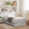 vidaXL Bed Frame with Drawers without Mattress Grey Sonoma 90x190 cm Single
