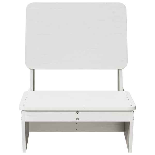 vidaXL Garden Chair White 60x64x70.5 cm Solid Wood Pine