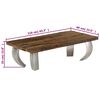 vidaXL Opium Coffee Table Reclaimed Wood and Steel 110x60x35 cm