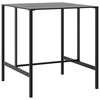 vidaXL Bar Table Black 100x100x110 cm Powder-coated Steel