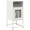vidaXL Bedside Cabinet White 36x39x78 cm Cold-rolled Steel