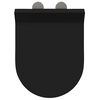 vidaXL Toilet Seat Adjustable Black 48.5 x 36 x 5 cm Polypropylene