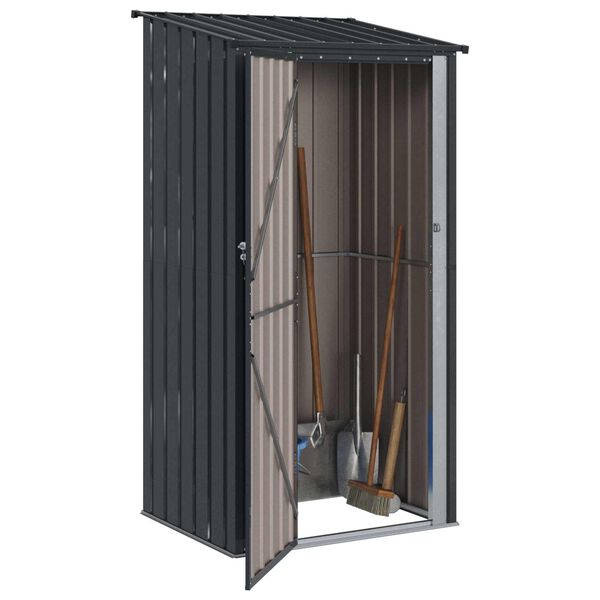 vidaXL Garden Sheds Anthracite 103 x 86 x 200 cm Metal