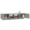 vidaXL 2 Piece TV Cabinet Set with LED Lights Grey Sonoma Engineered Wood
