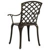 vidaXL 3 Piece Bistro Set Cast Aluminium Bronze
