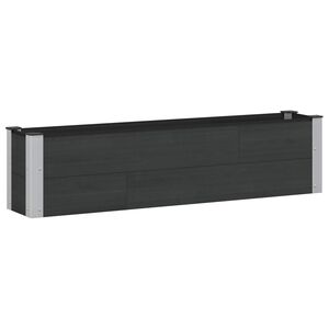 vidaXL Garden Raised Bed Black 150 x 30 x 36 cm