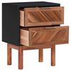 vidaXL Nightstands 2 pcs 40x30x53 cm Solid Acacia Wood and MDF