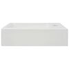 vidaXL Basin with Faucet Hole Rectangular Ceramic White 46x25.5x12 cm
