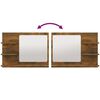 vidaXL Bathroom Mirror Smoked Oak 60x10.5x45 cm Engineered Wood