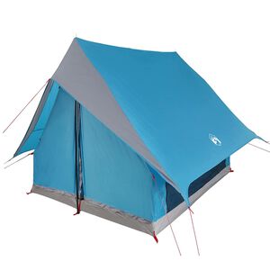 vidaXL Family Tent with Roof Blue and Grey 220 x 220 x 184 cm
