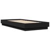 vidaXL Bed Frame without Mattress Black 100x200 cm Engineered Wood