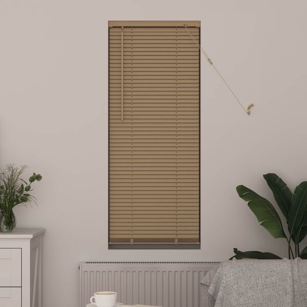 vidaXL Venetian Blind Manual Light Brown with Pattern 150 x 40 cm PVC