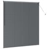 vidaXL Window Blind with Curtains Manual Dark grey Aluminium
