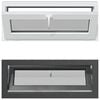 vidaXL Basement Window RISOR 110 x 40 cm PVC and Glass Anthracite
