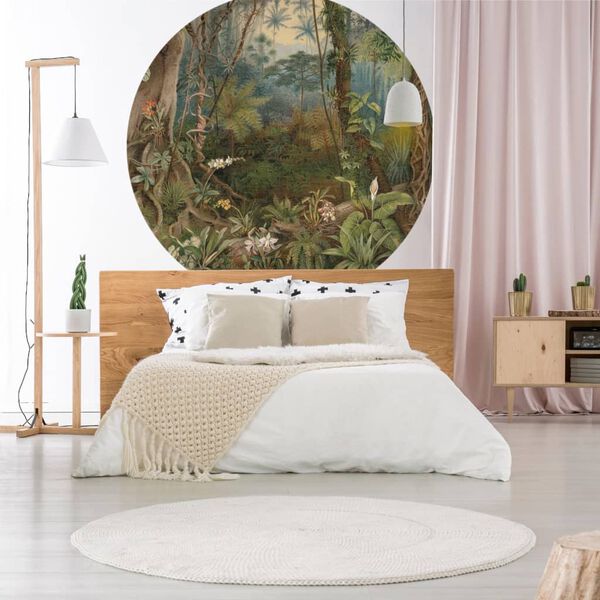 WallArt Wallpaper Circle In the Jungle 190 cm