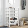 vidaXL Shoe Rack White 61x32x105 cm Engineered Wood