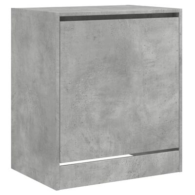 vidaXL Shoe Cabinet Concrete Grey 60x42x69 cm Engineered Wood