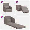 vidaXL Sofa Bed Taupe 65 x 80 x 83 cm Fabric