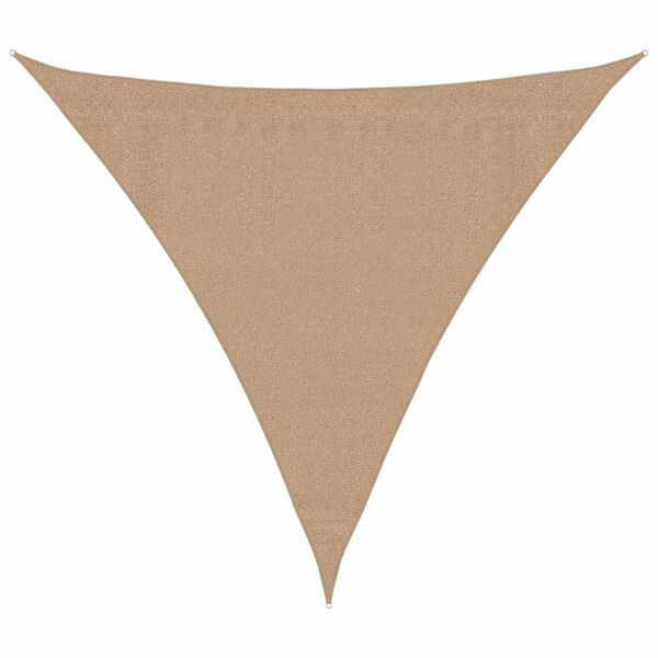 vidaXL Sunshade Sail 160 g/m&sup2; Taupe 3.6x3.6x3.6 m HDPE