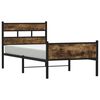 vidaXL Bed Frame without Mattress Smoked Oak 80x200 cm Engineered Wood