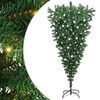 vidaXL Upside-down Artificial Pre-lit Christmas Tree with Ball Set PVC