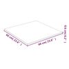 vidaXL Table Top Transparent 60x60 cm Tempered Glass