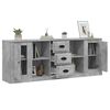 vidaXL Sideboards 3 pcs Concrete Grey Engineered Wood