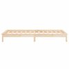 vidaXL LED Bed Frame without Mattress 90x190 cm Single Single Solid Wood