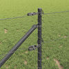 vidaXL Fence Post Grey 10 x 0.6 m (13 mm mesh) Steel and PVC