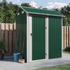 vidaXL Garden Shed Green 192x152.5x237 cm Galvanised Steel