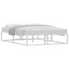 vidaXL Bed Frame without Mattress White 140x200 cm Metal